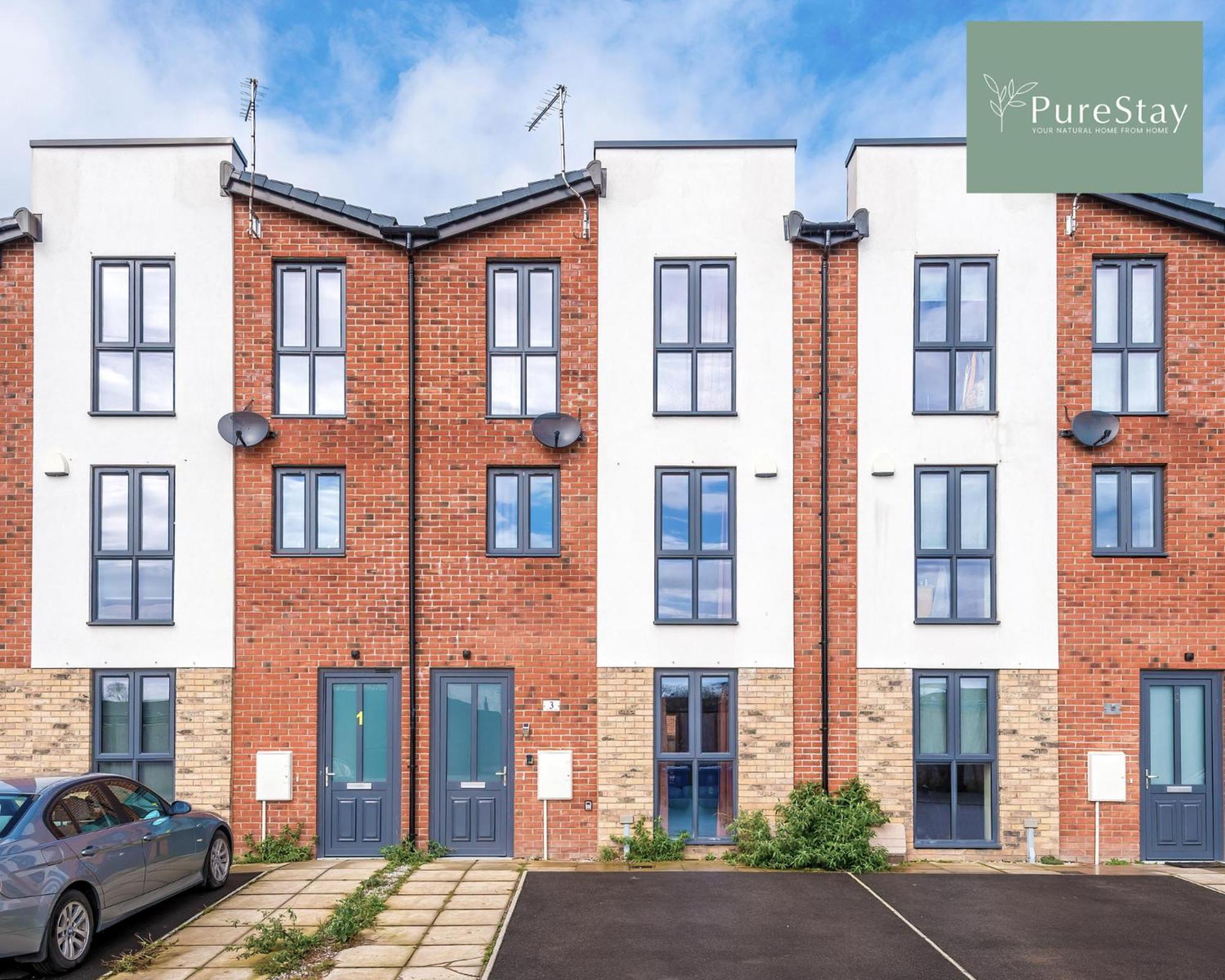 Stunning Five Bedroom Manchester House With Free Parking By Purestay Short Lets & Serviced Accommodation Dış mekan fotoğraf