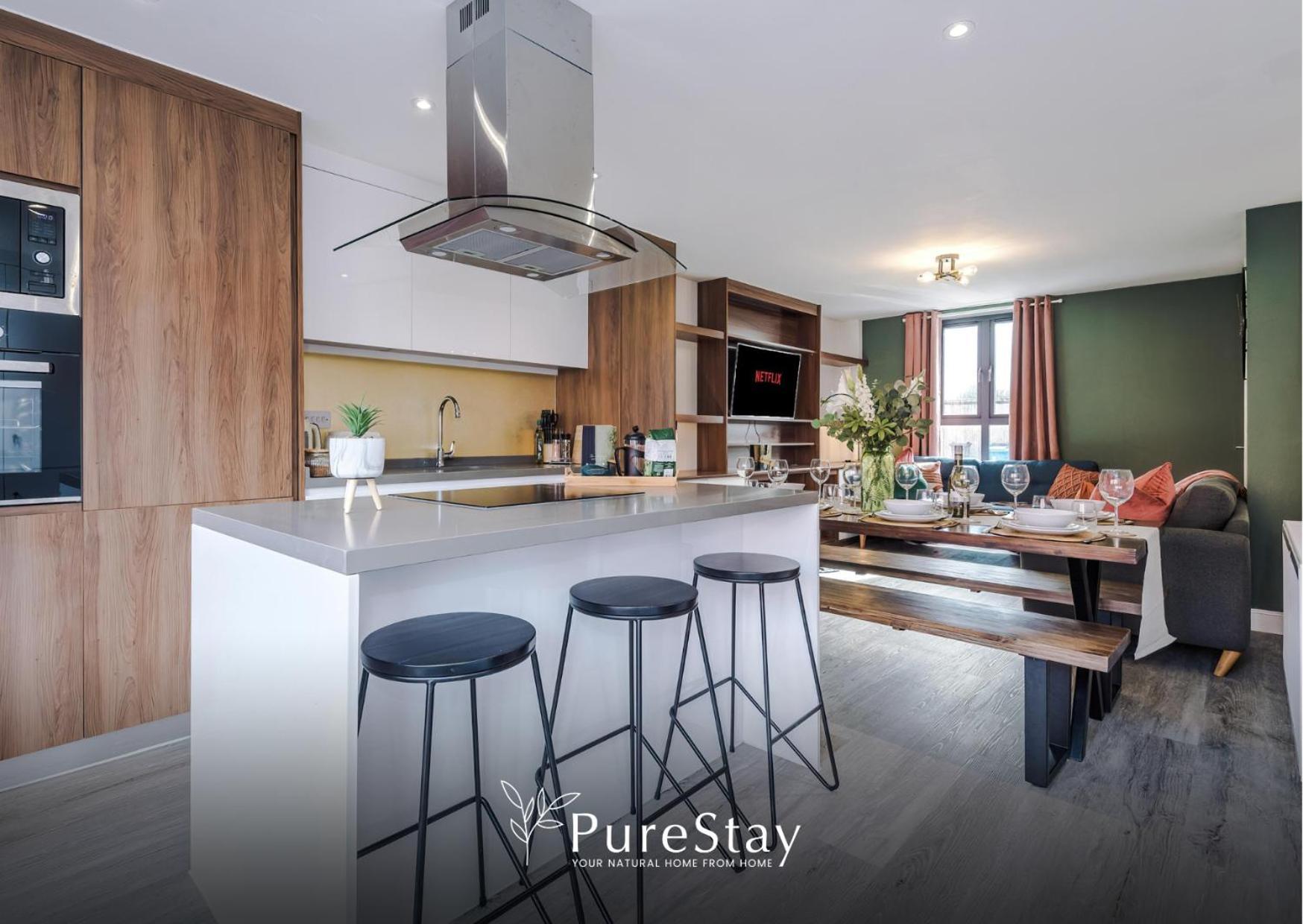 Stunning Five Bedroom Manchester House With Free Parking By Purestay Short Lets & Serviced Accommodation Dış mekan fotoğraf